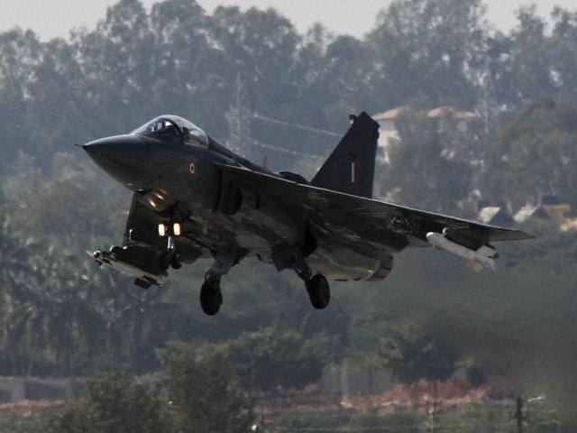 The commissioning of the India-made fighter planes comes more than three decades after the Tejas went into development.(PTI) The commissioning of the India-made fighter planes comes more than three decades after the Tejas went into development.(PTI)