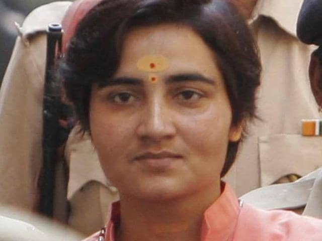 The National Investigating Agency said they don’t have sufficient evidence to prosecute Sadhvi, after which Sadhvi had applied for bail. (HT File Photo) The National Investigating Agency said they don’t have sufficient evidence to prosecute Sadhvi, after which Sadhvi had applied for bail. (HT File Photo)