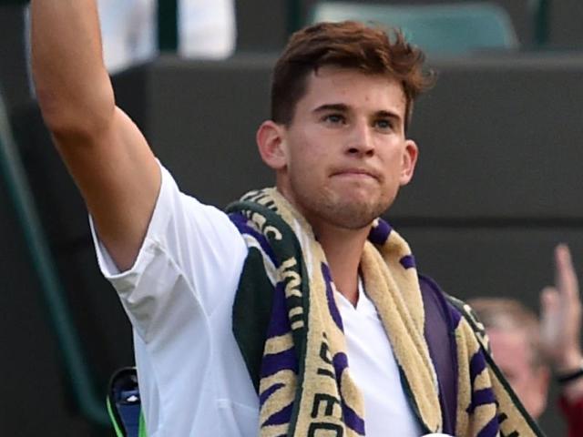 Austria's Dominic Thiem serves against Czech Republic's Jiri Vesely during their men's singles second round match on the fourth day of the 2016 Wimbledon Championships at The All England Lawn Tennis Club in Wimbledon, southwest London. (AFP Photo) Austria's Dominic Thiem serves against Czech Republic's Jiri Vesely during their men's singles second round match on the fourth day of the 2016 Wimbledon Championships at The All England Lawn Tennis Club in Wimbledon, southwest London. (AFP Photo)
