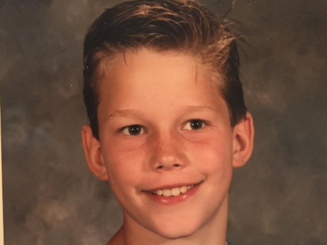 Here's Mr Pratt aged 13. Here’s the man who would go on to become Star Lord. Yes. You know Star Lord. Legendary outlaw? (Instagram) 