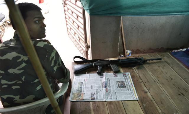 Has Chhattisgarh become a police state? “In Bastar you don’t see politicians. Here, the police are doing netagiri,” says Devsharan Tiwari, a local journalist. “Either join politics and be a politician or remain a policeman and let us be journalists.” (Vipin Kumar / HT Photo) Has Chhattisgarh become a police state? “In Bastar you don’t see politicians. Here, the police are doing netagiri,” says Devsharan Tiwari, a local journalist. “Either join politics and be a politician or remain a policeman and let us be journalists.” (Vipin Kumar / HT Photo)