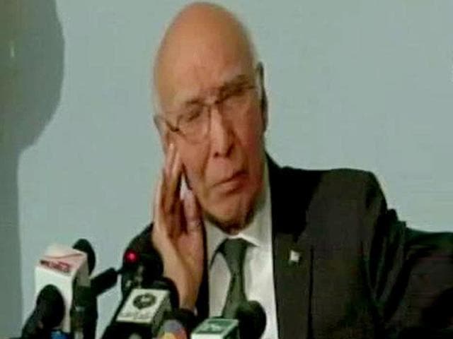 Sartaj Aziz, adviser to Pakistan Prime Minister Nawaz Sharif on foreign affairs, interacts with journalists. (ANI File Photo) Sartaj Aziz, adviser to Pakistan Prime Minister Nawaz Sharif on foreign affairs, interacts with journalists. (ANI File Photo)