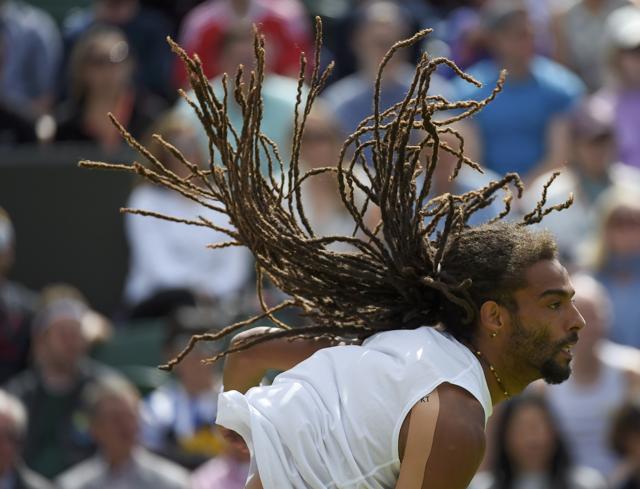 Even the unconventional Kyrgios was thrown off by Brown’s unpredictable play. (REUTERS)
