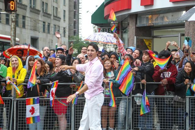 Justin Trudeau at the Pride parade last year when he was leader of the Liberal Party. He will return this year to be the first sitting PM to march in the parade. (Courtesy: Pride Toronto) Justin Trudeau at the Pride parade last year when he was leader of the Liberal Party. He will return this year to be the first sitting PM to march in the parade. (Courtesy: Pride Toronto)