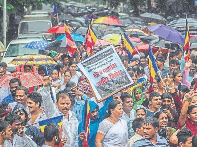 The demolition of the Bhavan sparked an unrest, which can lead to a mobilisation of the splintered Dalit movement. (Satish bate/HT File Photo) The demolition of the Bhavan sparked an unrest, which can lead to a mobilisation of the splintered Dalit movement. (Satish bate/HT File Photo)