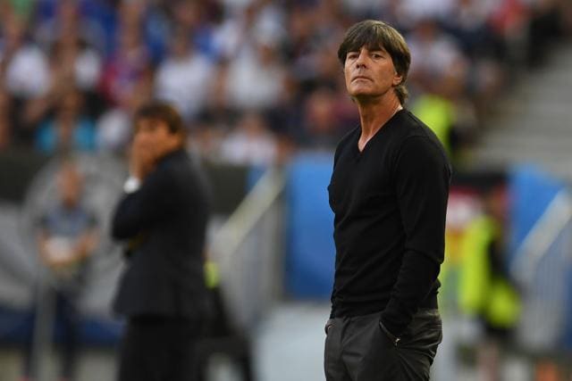 Germany's coach Joachim Loew looks on during the Euro 2016 quarterfinal football match. (AFP Photo)