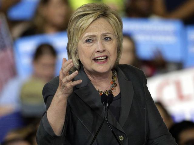 Democratic presidential candidate Hillary Clinton speaks during a rally in Raleigh, NC. (AP Photo) Democratic presidential candidate Hillary Clinton speaks during a rally in Raleigh, NC. (AP Photo)