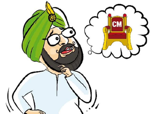 Why would Punjab Congress chief Captain Amarinder Singh reveal at a recent TV show that he was all set to quit the party when the Congress high command let Partap Bajwa stay on (Illustration: Daljeet Kaur Sandhu/HT) Why would Punjab Congress chief Captain Amarinder Singh reveal at a recent TV show that he was all set to quit the party when the Congress high command let Partap Bajwa stay on (Illustration: Daljeet Kaur Sandhu/HT)