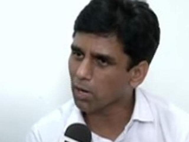 Naresh Yadav, Mehrauli legislator in the Aam Aadmi Party (AAP) government of Delhi state and accused in the June 24 Quran desecration case of Malerkotla in Punjab, has claimed to be a victim of political conspiracy.(ANI Photo) Naresh Yadav, Mehrauli legislator in the Aam Aadmi Party (AAP) government of Delhi state and accused in the June 24 Quran desecration case of Malerkotla in Punjab, has claimed to be a victim of political conspiracy.(ANI Photo)