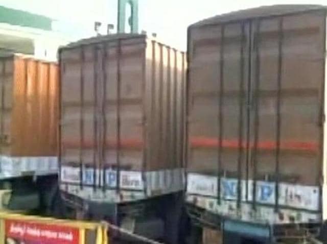 On May 13, 2016, the Election Commission’s surveillance team at Tiruppur chased and seized three container lorries transporting cash to the tune of Rs 570 crore. (ANI File Photo) On May 13, 2016, the Election Commission’s surveillance team at Tiruppur chased and seized three container lorries transporting cash to the tune of Rs 570 crore. (ANI File Photo)
