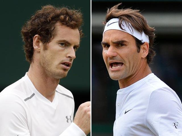 A composite photograph of Andy Murray, left, and Roger Federer. (Agencies) A composite photograph of Andy Murray, left, and Roger Federer. (Agencies)