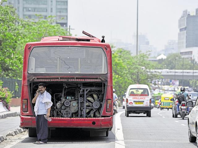 Officials say several factors such as high temperature play a role in frequent breakdowns that hit . (Arun Sharma/Hindustan Times) Officials say several factors such as high temperature play a role in frequent breakdowns that hit . (Arun Sharma/Hindustan Times)