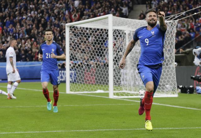 Olivier Giroud got France off to a quick start. (AP) Olivier Giroud got France off to a quick start. (AP)