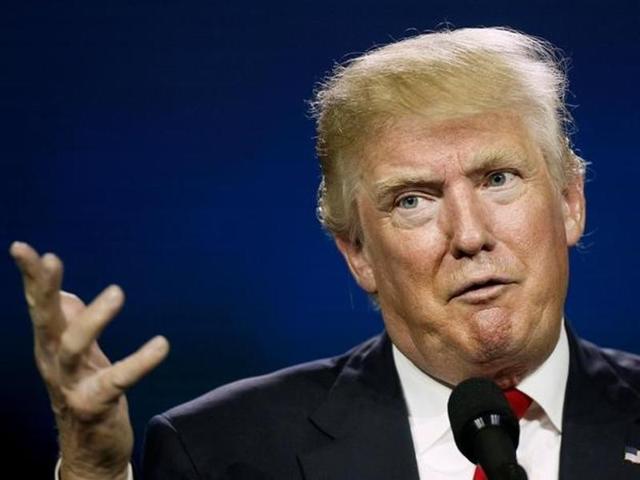 US Republican presidential candidate Donald Trump speaks at the Western Conservative Summit in Denver, Colorado. (Reuters) US Republican presidential candidate Donald Trump speaks at the Western Conservative Summit in Denver, Colorado. (Reuters)