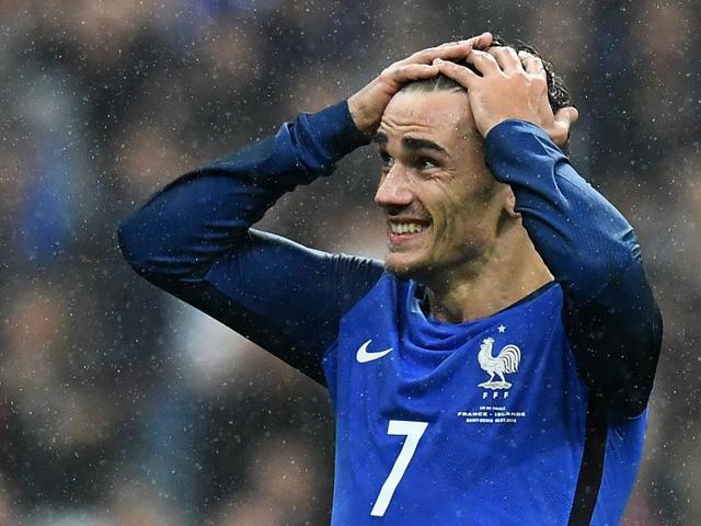 Antoine Griezmann celebrates after scoring the fourth goal for France.(AFP)