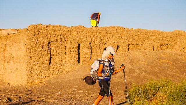 (Prerna takes part in the ‘Gobi March’. ) (Prerna takes part in the ‘Gobi March’. )