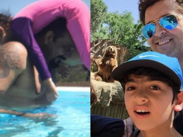 This is the latest fad in Bollywood - From Hrithik Roshan to Shah Rukh Khan and Akshay Kumar, stars are going overboard on social media sharing pictures of their family time. Take a look at the pictures and feel the warmth. (Instagram)