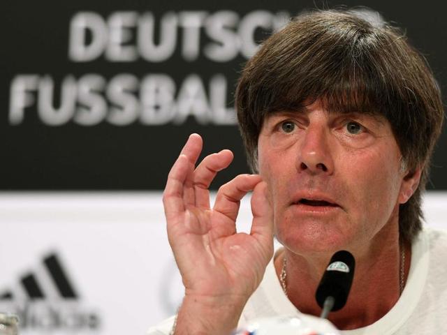 Germany's coach Joachim Loew talks to his players before a penalty shootout during the Euro 2016. (AFP) Germany's coach Joachim Loew talks to his players before a penalty shootout during the Euro 2016. (AFP)