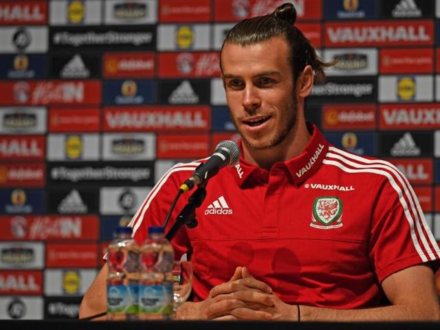 Wales' forward Gareth Bale celebrates after the Euro 2016 quarter-final football match. (AFP) Wales' forward Gareth Bale celebrates after the Euro 2016 quarter-final football match. (AFP)