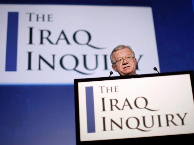 File photo taken on July 30, 2009 shows John Chilcot, chairman of the Iraq Inquiry, outlining the terms of reference for the inquiry and explaining the panel's approach to its work during a news conference in London. Seven years after it began, the official inquiry into Britain's role in the Iraq war finally reports on Wednesday with former prime minister Tony Blair expected to face severe criticism. (AFP) File photo taken on July 30, 2009 shows John Chilcot, chairman of the Iraq Inquiry, outlining the terms of reference for the inquiry and explaining the panel's approach to its work during a news conference in London. Seven years after it began, the official inquiry into Britain's role in the Iraq war finally reports on Wednesday with former prime minister Tony Blair expected to face severe criticism. (AFP)