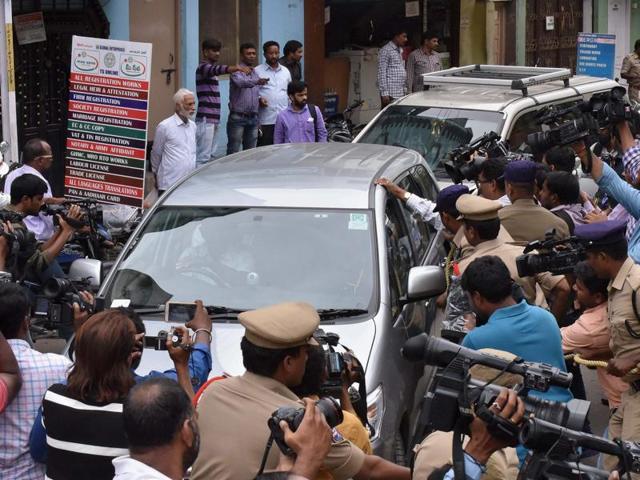 Five accused, arrested by NIA in connection with suspected IS links, being produced at Nampally criminal courts in Hyderabad on Thursday. (PTI file photo) Five accused, arrested by NIA in connection with suspected IS links, being produced at Nampally criminal courts in Hyderabad on Thursday. (PTI file photo)