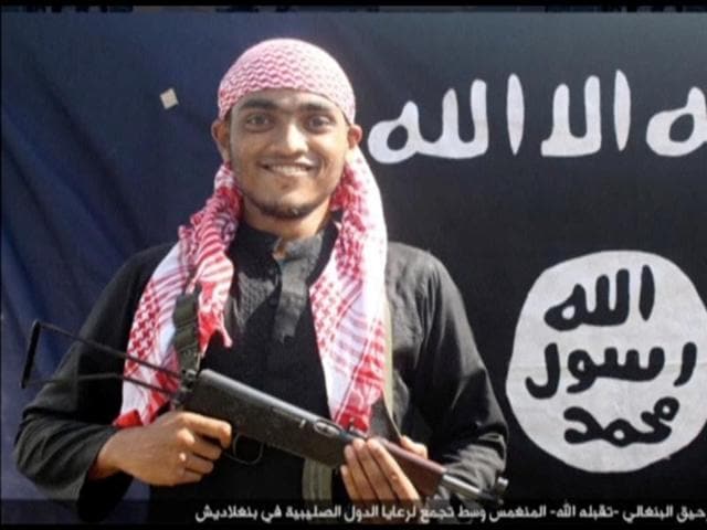 A still image taken from video of the SITE Intel Group's Twitter page shows an undated photo of Rohan Imtiaz with a gun. (Reuters Photo) A still image taken from video of the SITE Intel Group's Twitter page shows an undated photo of Rohan Imtiaz with a gun. (Reuters Photo)