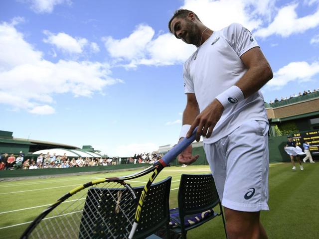 US' Steve Johnson after winning his match against Bulgaria's Grigor Dimitrov. (Reuters Photo) US' Steve Johnson after winning his match against Bulgaria's Grigor Dimitrov. (Reuters Photo)