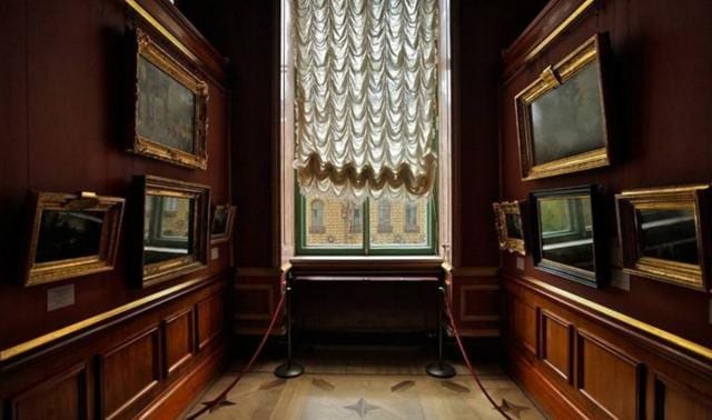 “A museum is considered to be a window to the past. But what do the windows of a museum look out to? Are you seeing the past or is the past looking at you?” is the text accompanying the window from St Petersburg. “A museum is considered to be a window to the past. But what do the windows of a museum look out to? Are you seeing the past or is the past looking at you?” is the text accompanying the window from St Petersburg.