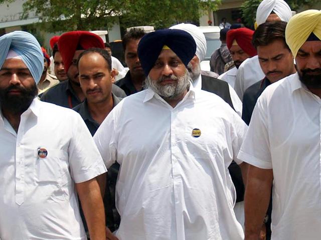 Deputy chief minister Sukhbir Singh Badal in Faridkot on Tuesday. (Sanjeev Kumar/HT Photo) Deputy chief minister Sukhbir Singh Badal in Faridkot on Tuesday. (Sanjeev Kumar/HT Photo)
