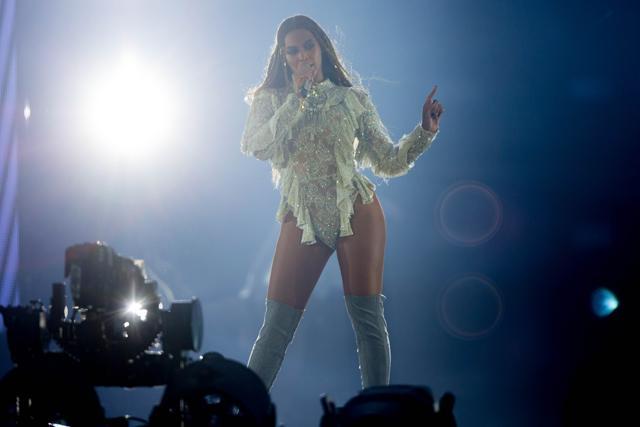 Beyonce performs during the Formation World Tour at Wembley stadium on July 2, 2016 in London. (Joel Ryan/Invision/AP)