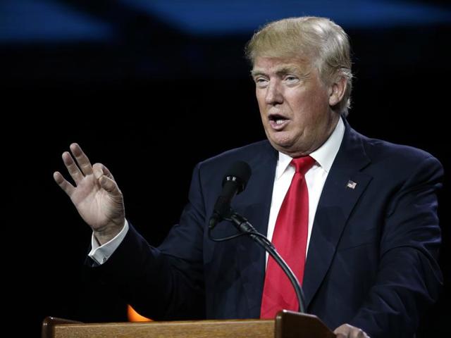In this July 1, 2016, file photo, Republican presidential candidate Donald Trump speaks during the opening session of the Western Conservative Summit in Denver. (AP Photo) In this July 1, 2016, file photo, Republican presidential candidate Donald Trump speaks during the opening session of the Western Conservative Summit in Denver. (AP Photo)