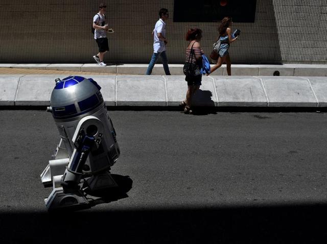 A Star Wars robot at Metropoli. (REUTERS) A Star Wars robot at Metropoli. (REUTERS)