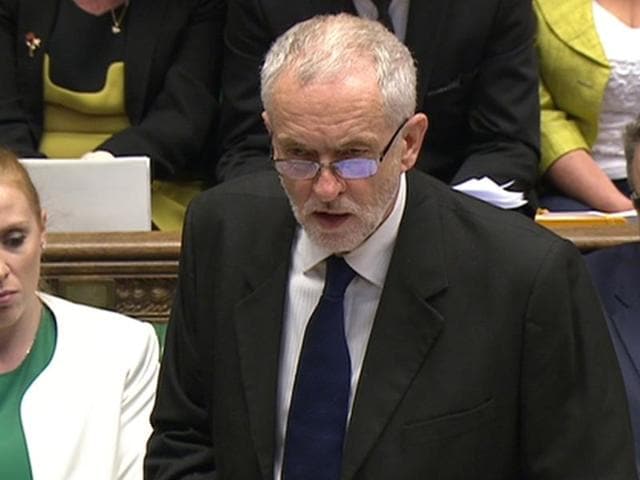 A still image from video shows Britain's Labour Party leader Jeremy Corbyn speaking to the House of Commons during Prime Minister's questions in London on Wednesday. Corbyn apologised on behalf of the then ruling Labour party’s decision to go to war in Iraq. (Reuters) A still image from video shows Britain's Labour Party leader Jeremy Corbyn speaking to the House of Commons during Prime Minister's questions in London on Wednesday. Corbyn apologised on behalf of the then ruling Labour party’s decision to go to war in Iraq. (Reuters)