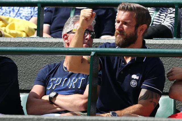 Miso Navara, fiance to Slovakia's Dominika Cibulkova watches her play Russia's Elena Vesnina. (AFP) Miso Navara, fiance to Slovakia's Dominika Cibulkova watches her play Russia's Elena Vesnina. (AFP)