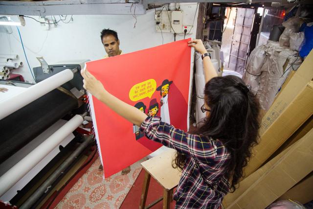 One of Taxi Fabric’s Bollywood posters (Photo: taxi fabric) One of Taxi Fabric’s Bollywood posters (Photo: taxi fabric)