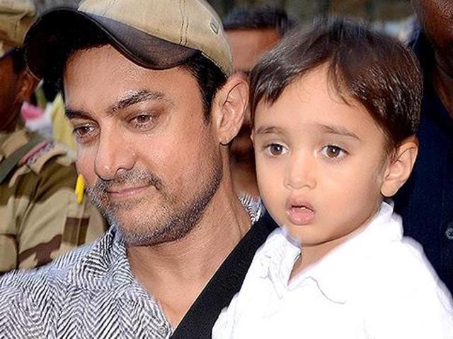 Aamir Khan doesn’t want to spoil his son Azad by giving him lavish presents.(HT Photo)