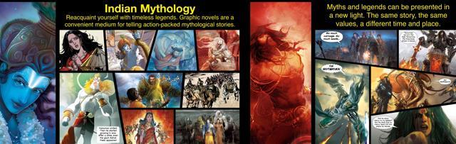 Indian mythological tales are one of the most popular ones, when it comes to graphic novels in India. Indian mythological tales are one of the most popular ones, when it comes to graphic novels in India.