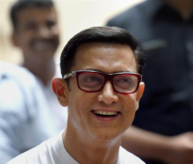 Aamir Khan interacts with the media on the occasion of Eid ul-Fitr at his residence in Mumbai on Thursday. (PTI) Aamir Khan interacts with the media on the occasion of Eid ul-Fitr at his residence in Mumbai on Thursday. (PTI)