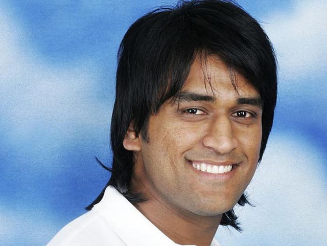 A headshot of MS Dhoni,  ahead of the ICC Champions Trophy on October 2, 2006, in Mumbai. (Getty Images) 