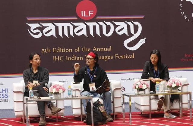 Tibetan poet-activist Tenzin Tsundue (centre) at the 5th Samanvay festival in Delhi (HT File photo) Tibetan poet-activist Tenzin Tsundue (centre) at the 5th Samanvay festival in Delhi (HT File photo)