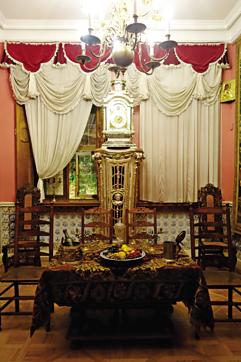 The dining room at Peter the Great’s original winter palace The dining room at Peter the Great’s original winter palace