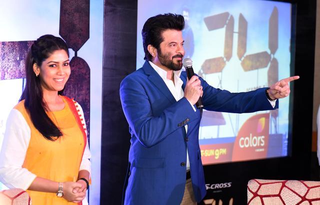 Sakshi Tanwar and Anil Kapoor during a press conference in Chandigarh. (Sanjeev Sharma/HT Photo) Sakshi Tanwar and Anil Kapoor during a press conference in Chandigarh. (Sanjeev Sharma/HT Photo)