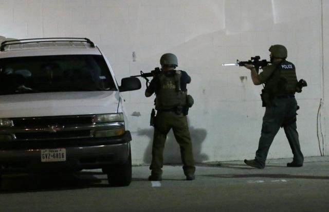 Five Dallas police officers were killed and seven others were wounded by snipers Thursday night during a demonstration protest. (AP Photo)