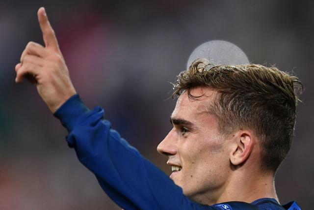 France's forward Antoine Griezmann celebrates after scoring the second goal for France during the Euro 2016 semifinal football match against Germany. (AFP Photo) France's forward Antoine Griezmann celebrates after scoring the second goal for France during the Euro 2016 semifinal football match against Germany. (AFP Photo)