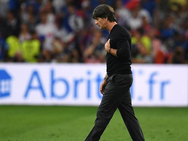 Germany's coach Joachim Loew reacts during the Euro 2016 semifinal football match between Germany and France at the Stade Velodrome in Marseille. (AFP Photo) Germany's coach Joachim Loew reacts during the Euro 2016 semifinal football match between Germany and France at the Stade Velodrome in Marseille. (AFP Photo)