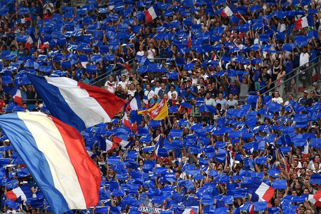 France fans celebrate after beating Germany 2-0 in the Euro 2016 semifinal football match against Germany. (AFP Photo) France fans celebrate after beating Germany 2-0 in the Euro 2016 semifinal football match against Germany. (AFP Photo)