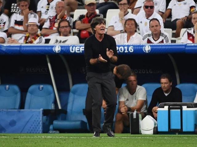 Germany's coach Joachim Loew reacts during the Euro 2016 semifinal football match. (AFP Photo) Germany's coach Joachim Loew reacts during the Euro 2016 semifinal football match. (AFP Photo)