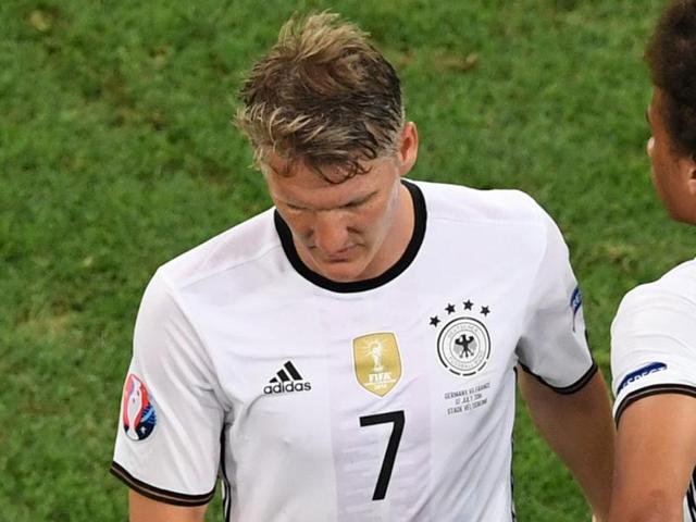 Germany's midfielder Thomas Mueller , Germany's forward Mario Goetze and France's forward Antoine Griezmann react after losing the Euro 2016 semi-final football match (AFP) Germany's midfielder Thomas Mueller , Germany's forward Mario Goetze and France's forward Antoine Griezmann react after losing the Euro 2016 semi-final football match (AFP)