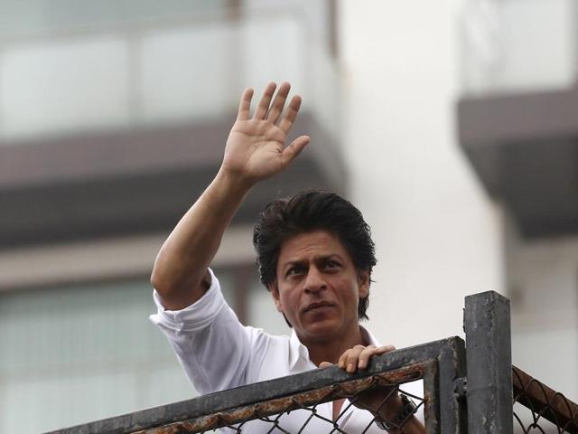 Shah Rukh Khan celebrated Eid with his fans in Mumbai. (AP) Shah Rukh Khan celebrated Eid with his fans in Mumbai. (AP)