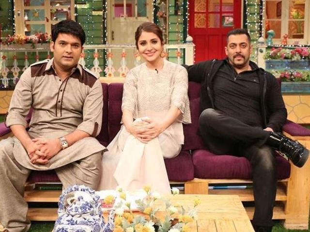 Salman, 50, along with Anushka, 28, are the special guests on The Kapil Sharma Show this weekend for the promotion of their recently released film Sultan.(Twitter)